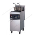 Guangzhou Commercial Stainless Steel Freestanding 1-Tank 2-Basket Commercial Deep Fryer